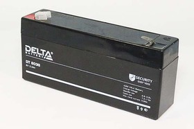 Фото 1/4 Аккумуляторная батарея, напряжение 6 В, 3.3 Ач, размер 125x33x60 мм, электро-химическая система свинцовая, марка CASIL, ROBITON