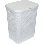 Корзина для белья Ротанг 60л белый 186006