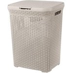 Корзина для белья Ротанг 60л белый 186006
