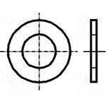 K2.2/D125-A2, Шайба, круглая, M2, D=5мм, h=0,3мм, нержавеющая сталь А2, DIN 125A