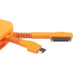 USB Дата-кабель LP 3 в 1 micro USB для Apple 8 pin, Apple 30 pin карманный оранжевый