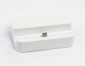 Фото 1/2 Стакан зарядки Micro USB Dock для Samsung и совместимые белый, коробка
