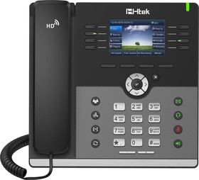 HK-UC924 RU, Гигабитный цветной IP-телефон, до 12 SIP-аккаунтов, ЖКД 3.5" TFT 480*320 пикс., HD-звук, 12 прогр. клав., BLF/BLA, PoE, БП в ко
