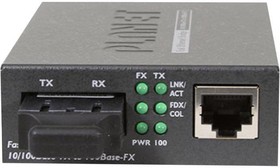 FT-802S15 медиа конвертер, FT-802S15 медиа конвертер/ 10/100TX - 100Base-FX (SC) Single Mode Bridge Fiber Converter - 15KM, LFPT