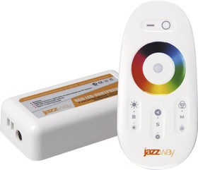 Фото 1/4 Jazzway Контроллер RGB PRC-4000RF WH (белый) 12/24V 216/432Вт