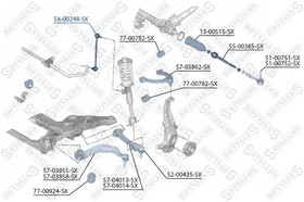 56-00248-SX, 56-00248-SX_тяга стабилизатора переднего!\ BMW 7 4.0-5.0i/3.0D 08