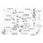 56-00256-SX, 56-00256-SX_тяга стабилизатора заднего левая!\ Honda CR-V 2.0/2.2CTDi 01