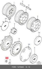 Фото 1/2 1470843, Болт крепления колеса