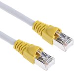 L00001A0099, Cat6a Male RJ45 to Male RJ45 Ethernet Cable, S/FTP, Grey LSZH Sheath, 2m