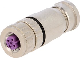 Фото 1/4 21033492501, Circular Connector, 5 Contacts, Cable Mount, M12 Connector, Socket, Female, IP67, M12 Series