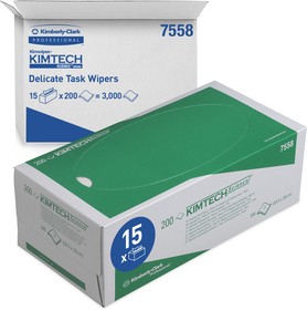 Фото 1/8 7558, KIMTECH Science Dry Cleanroom Wipes, Box of 200