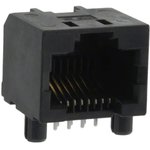 RJHSE5080, Гнездо, RJ45, PIN: 8, Кат: 5, не экранированный, Конф: 8p8c, THT