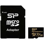 SP128GBSTXDV3V1H, Флеш карта microSD 128GB Silicon Power Golden High Endurance A1 V30 microSDXC Class 10 UHS-I U3 100/80 Mb/s