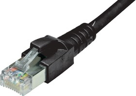 65381000DY, Patch Cable, RJ45 Plug - RJ45 Plug, CAT6a, S/FTP, 2m, Black