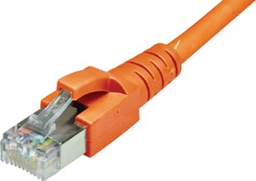 65376200DY, Patch Cable, RJ45 Plug - RJ45 Plug, CAT6a, S/FTP, 3m, Orange