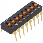 A6T-8104, DIP Switches / SIP Switches 8 POS RAISED ACT