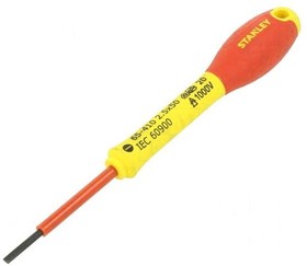 Фото 1/3 0-65-410, Slotted Insulated Screwdriver, 2.5 mm Tip, 50 mm Blade, VDE/1000V