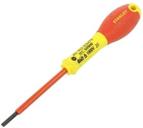 Фото 1/3 0-65-411, Slotted Insulated Screwdriver, 3.5 mm Tip, 75 mm Blade, VDE/1000V