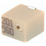 3224W-1-201E, Trimmer Resistors - SMD 4mm 200 OHMS 10% Square Cermet Sealed