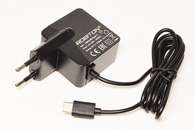 Фото 1/3 Блок питания, выходное напряжение 5 В , ток 2.4 А, входное напряжение 100~240 В, вариант исполнения адаптер, вилка USB Type-C, USB2400