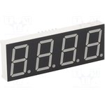 KW4-802CGB, Дисплей: LED, 7-сегментный, 20,4мм, 0,8", II.зн: 4, желто-зеленый