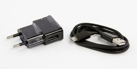 Фото 1/2 Блок питания (сетевой адаптер) для Samsung 1 USB выход 1А + кабель micro USB, европакет