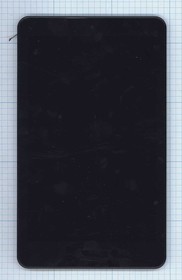 Фото 1/2 Дисплей (экран) в сборе с тачскрином для Acer Iconia One 8 B1-820 с рамкой черный