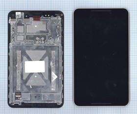 Дисплей (экран) в сборе с тачскрином для Asus FE380 черный c рамкой