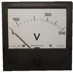 Головка измерительная Вольтметр, размер 120x120 мм, 100В~, марка Э377, точность 1.5