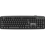 45588, Defender Проводная клавиатура Astra HB-588 RU,черный,полноразмерная