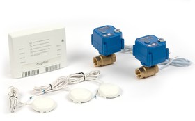 Фото 1/10 Автоматическое устройство защиты от протечки воды и управления водоснабжением AquaBast Line C-RF- ДП/3 -3/4"/2-2,5А*ч-IP20