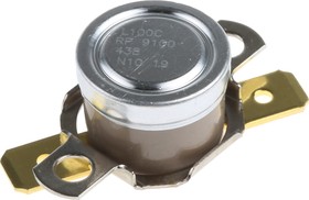 Фото 1/2 2455RP 9100-438 L100C, Bi-Metallic Thermostat, Opens at +100°C, Closes at +85°C, +186°C Max, NC, Automatic Reset