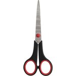 Ножницы Buro Smart универсальные 170мм ручки с резиновой вставкой черный/красный