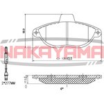 HP8161NY, Колодки тормозные дисковые передние CITROEN EVASIO