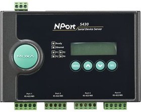 Фото 1/2 NPORT 5430I, Serial Device Server, 100 Mbps, Serial Ports - 4, RS422 / RS485