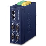 ICS-2400T, Промышленный сервер Planet 4 порта RS232/422/485, 2 порта 10/100Мб/с