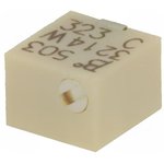 50kΩ, SMD Trimmer Potentiometer 0.25W Top Adjust , 3214