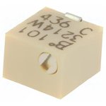 3214W-1-101E, Trimmer Resistors - SMD 4mm SQ 100 OHM