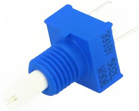 Фото 1/4 5kΩ Rotary Potentiometer Continuous-Turns 1-Gang Bushing Mount, 3310Y-001-502L