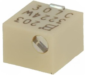Фото 1/9 3224W-1-203E, Trimmer Resistors - SMD 4mm 20Kohms 10% Square Cermet Sealed