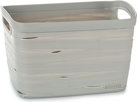 Фото 1/3 Корзина Ribbon S 270x210x170мм серая 221190