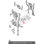 93190827, ШЕСТЕРНИ МАСЛЯНОГО НАСОСА (КОМПЛЕКТ ИЗ 2-Х ШТ. С КРЫШКОЙ)