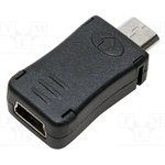 AU0010, Кабель USB 2.0 вилка micro USB B,гнездо mini USB 5pin