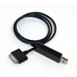LED USB Дата-кабель для Apple 30 pin черный, коробка