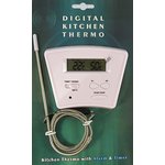 Термометр-таймер- будильник, -50~+300C, щуп, 10061