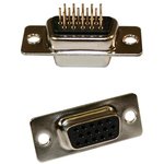 180-015-213R021, D-Sub High Density Connectors DB 15P Solder Pin