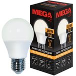 Лампа светодиодная Mega E27 10W 3000K груша