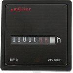 BW 40.28 24V, BW40 Hour Meter Counter, 7 Digit, 24 V ac