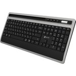 Клавиатура Оклик 860S серый/черный USB беспроводная BT/Radio slim Multimedia ...
