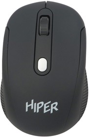 Мышь компьютерная Hiper OMW-5500 черная, 1600DPi, 125Гц, беспроводная
